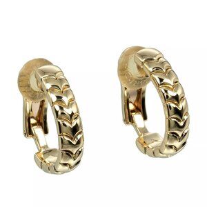 BVLGARI Spiga Hoop Earring K18 yellow gold 12.1g Women